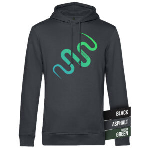 Geotastic Stylized - Organic hoody in black or asphalt