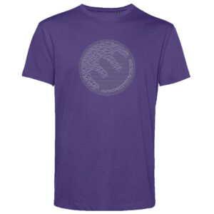 Geotastic Waves Purple XL - Organic T-Shirt [Imperfect Print]